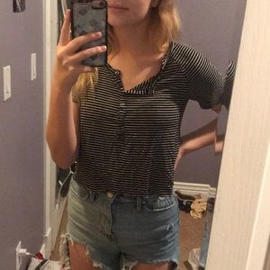 American Eagle stripped tee